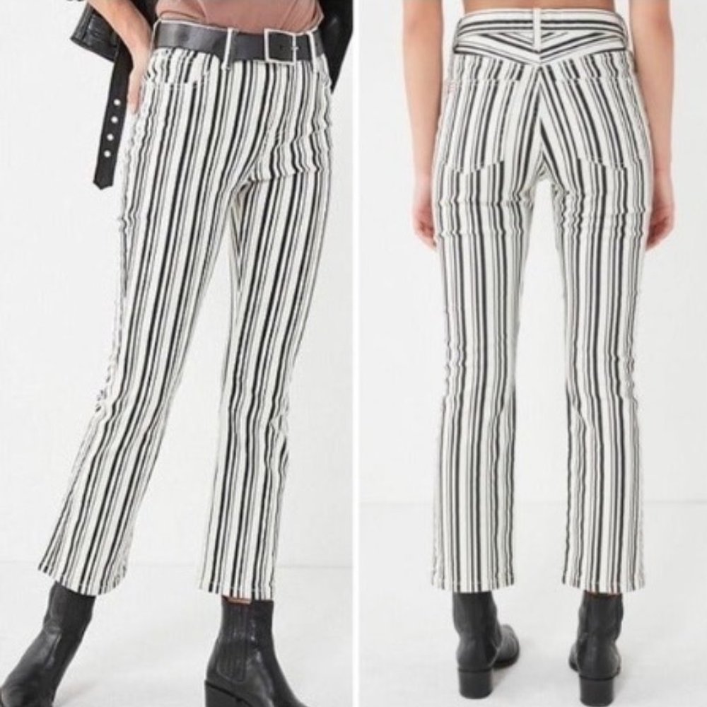 BDG Stripe black and white jeans size 25